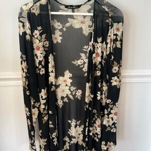 Alice Blue Black Floral Blouse